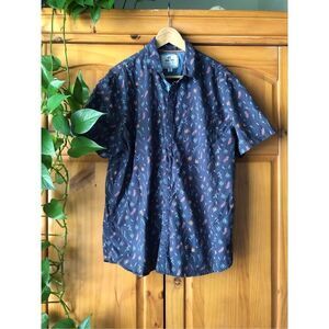 MBX Premium Goods Short Sleeve Button Up SZ L